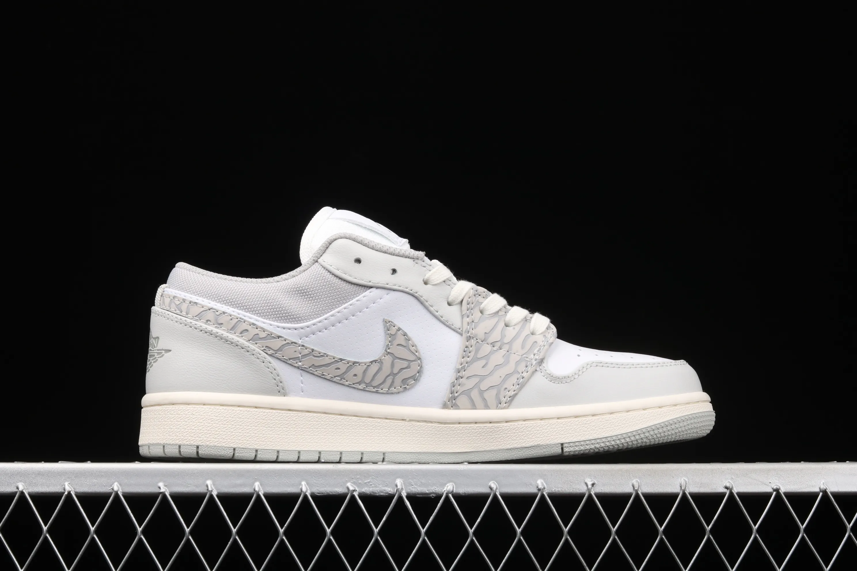 All categories Air Jordan Jordan series basketball shoes Air Jordan 1 Low Air Jordan 1 Low Prm "Elephant Print" AJ1 Joe 1 low white gray crackle pattern DH4269-100